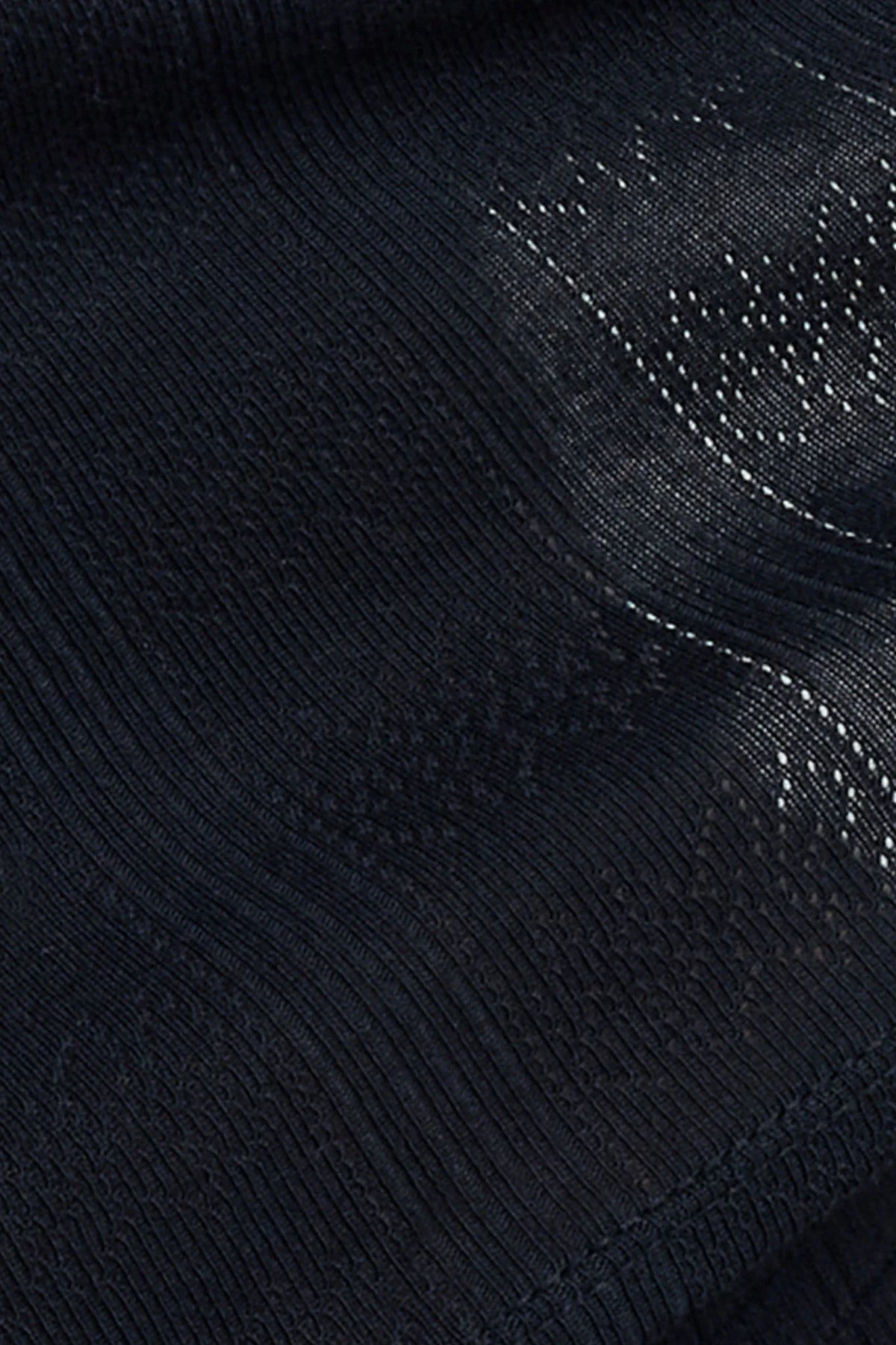 Pointelle Flare Pant in Black