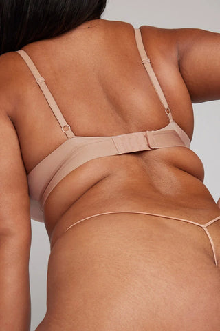 Glacé Triangle Bra in Buff