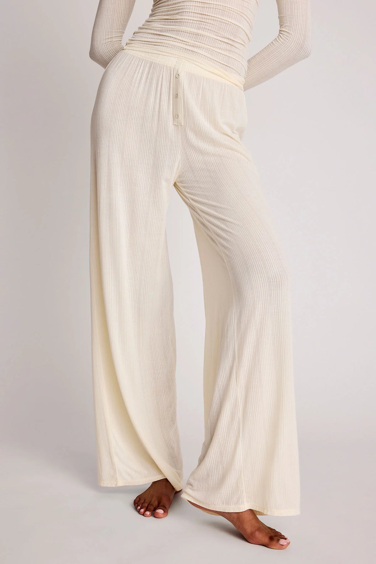 Whipped Track Pant in Cream