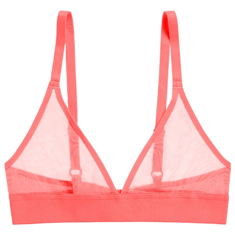 Sieve Triangle Bra in Coral