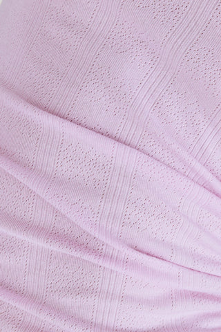Pointelle Baby Tee in Lilac