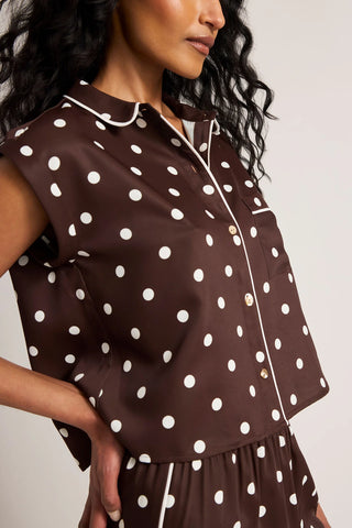 Supreme Short Sleeve Shirt in Espresso Dot